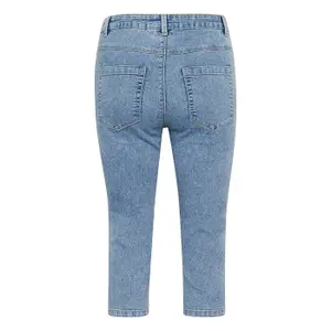Damskie jeansy skinny KAFFE Vicky Capri image-1