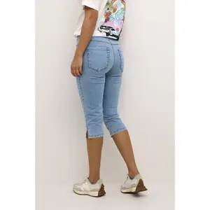 Damskie jeansy skinny KAFFE Vicky Capri image-5