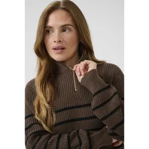 Women's 1/4 zip sweater KAFFE Kalioa image-2