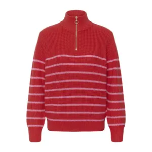 Women's 1/4 zip sweater KAFFE Kalioa image-1