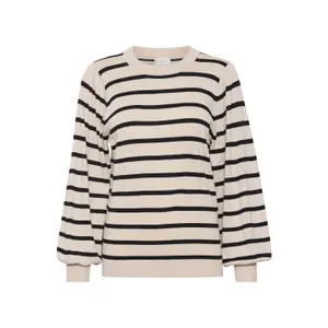 Women's striped sweater KAFFE Lizzy Knit image-0