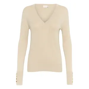 Women's V-neck sweater KAFFE KALizza image-0