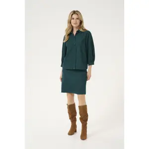 Women's long sleeve blouse KAFFE KAVera Corduroy image-1