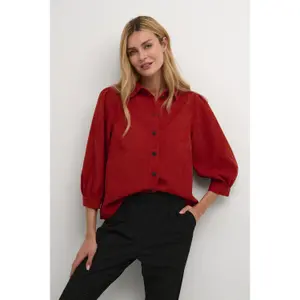 Women's long sleeve blouse KAFFE KAVera Corduroy image-2