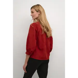 Women's long sleeve blouse KAFFE KAVera Corduroy image-4