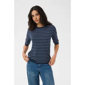 Γυναικείο πουλόβερ με ρίγες KAFFE Lizza Knit image-4