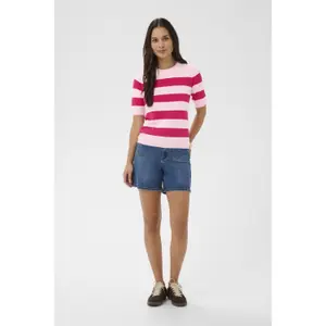 Women's striped sweater KAFFE Lizza Knit image-4