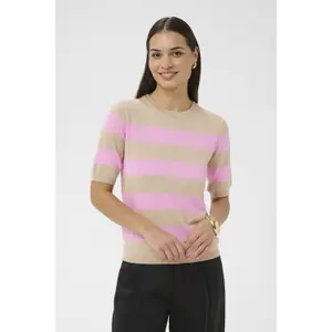 Women's striped sweater KAFFE Lizza Knit image-4