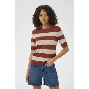 Women's striped sweater KAFFE Lizza Knit image-3