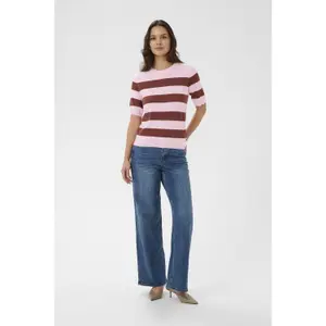 Women's striped sweater KAFFE Lizza Knit image-3