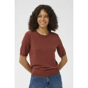 Women's round neck sweater KAFFE Lizza image-5