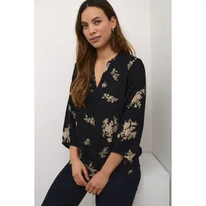 Long sleeve blouse for women KAFFE Alaire image-3