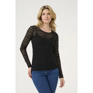 T-shirt de manga comprida feminina KAFFE KANina image-2
