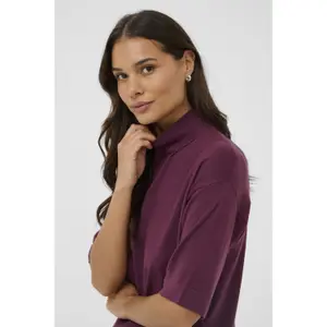 Women's turtleneck sweater KAFFE Lizza image-5