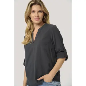 Blusa de manga comprida para mulher KAFFE KALena Solid image-5