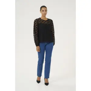 Long sleeve blouse for women KAFFE Silja image-1