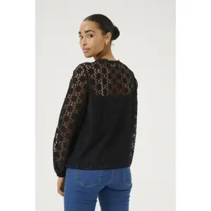 Long sleeve blouse for women KAFFE Silja image-4