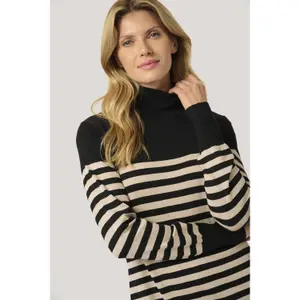 Vestido de punto a rayas para mujer KAFFE Astrid image-5