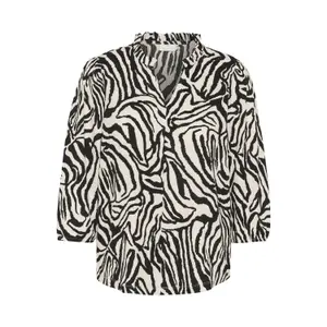 Long sleeve blouse for women KAFFE Katrine Printed image-0