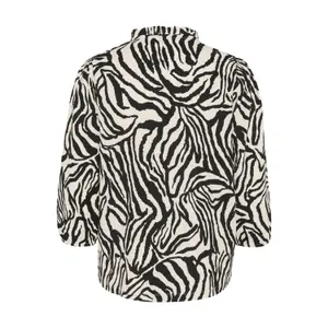 Long sleeve blouse for women KAFFE Katrine Printed image-3