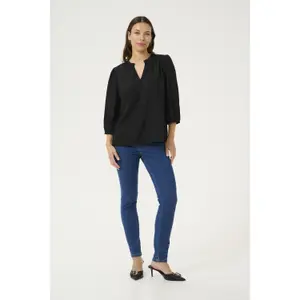 Long sleeve blouse for women KAFFE katja image-1