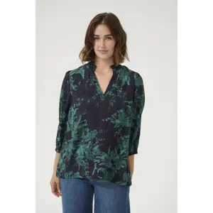 Long sleeve blouse for women KAFFE isa image-2