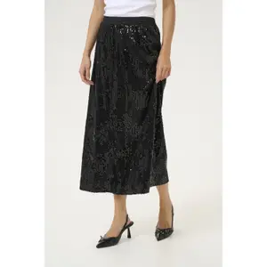 Sequin skirt for women KAFFE Amalie image-1