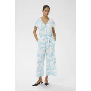 Printed Jumpsuit Women KAFFE KAmira Plain Weave image-1