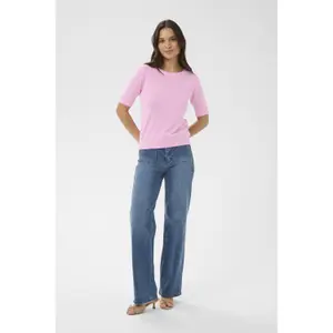 Women's boat neck sweater KAFFE Lizza Solid image-1