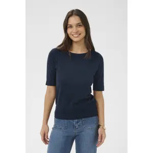 Women's boat neck sweater KAFFE Lizza Solid image-2
