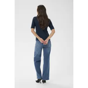 Women's boat neck sweater KAFFE Lizza Solid image-4