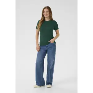 Γυναικείο T-shirt KAFFE KAJenna Lace image-1