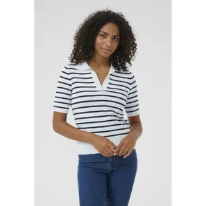 Μπλούζα πόλο για γυναίκες KAFFE Lizza Stripe image-2