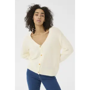 Women's V-neck cardigan KAFFE Iris image-2