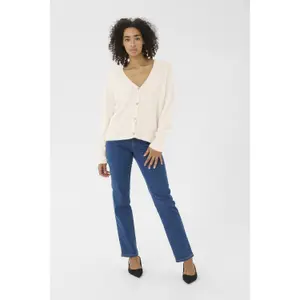 Women's V-neck cardigan KAFFE Iris image-1