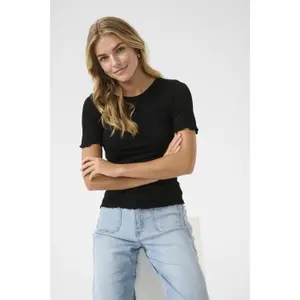 Γυναικείο T-shirt KAFFE KAMary Solid image-2
