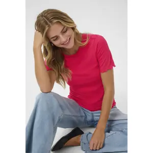 Γυναικείο T-shirt KAFFE KAMary Solid image-3