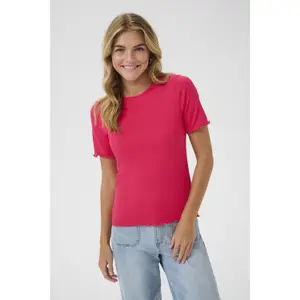 Γυναικείο T-shirt KAFFE KAMary Solid image-2