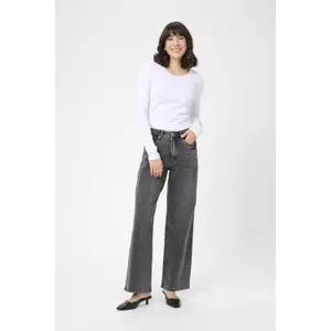 Wide Leg Women's Jeans KAFFE KAMeadow image-2