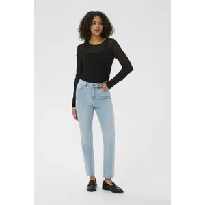 High-waisted slim jeans for women KAFFE Willow image-1