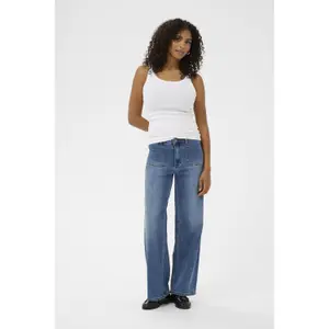 Wide Leg Regular Jeans Women KAFFE KABrook image-2