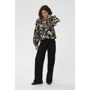 Long sleeve blouse for women KAFFE Ulla image-1