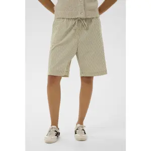 Striped shorts for women KAFFE Naya image-1
