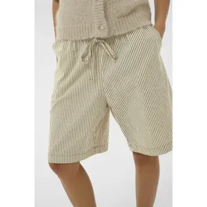 Striped shorts for women KAFFE Naya image-3