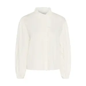 Women's Long Sleeve Ruffled Shirt KAFFE KASuma image-0