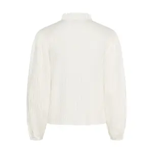 Women's Long Sleeve Ruffled Shirt KAFFE KASuma image-3