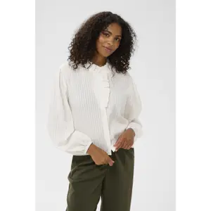 Women's Long Sleeve Ruffled Shirt KAFFE KASuma image-2