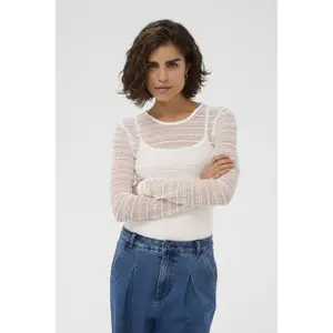 Women's long sleeve T-shirt KAFFE KANanna Lace image-2