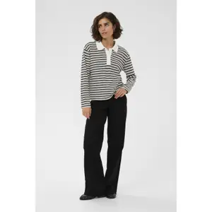 Women's long-sleeved polo shirt KAFFE KAMiala image-1