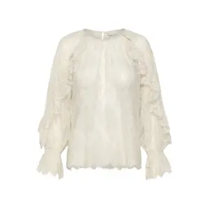 Langärmelige Bluse, Damen KAFFE Amelie Lace